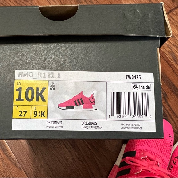 adidas Originals NMD_r1 EL 1 pink sneakers. Size 10 - Picture 9 of 11